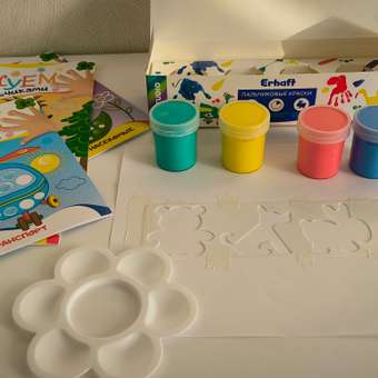 Краски пальчиковые Erhaft: отзыв пользователя ДетМир