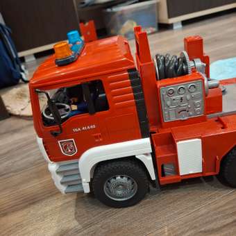 Пожарная машина Bruder MAN (свет и звук) с аксессуарами 1:16: отзыв пользователя Детский Мир