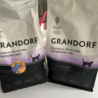 Корм для кошек GRANDORF VETERINARY с пищевой аллергией 2кг: отзыв пользователя. Зоомагазин Зоозавр