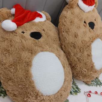 Новогодняя подушка FUTURINO Home Медвежонок: отзыв пользователя ДетМир