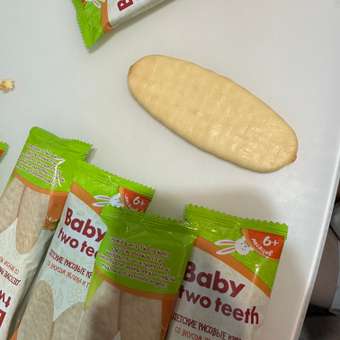Печенье рисовое Baby two teeth со вкусом яблока и тыквы: отзыв пользователя Детский Мир
