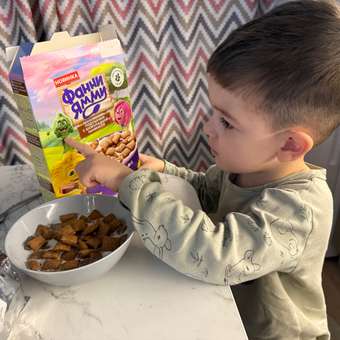 Подушечки Фанни Ямми мультизлаковые с шоколадной начинкой 220г: отзыв пользователя Детский Мир