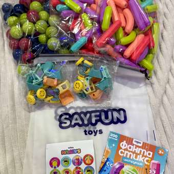 Конструктор SAYFUN toys магнитный 200 дет.: отзыв пользователя Детский Мир