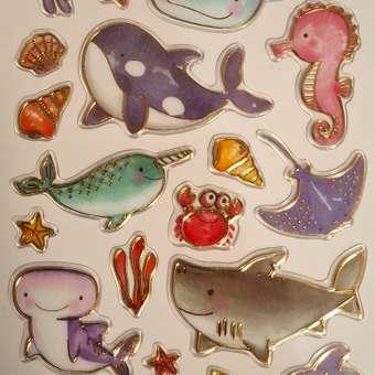 Наклейки Attivio Морские обитатели: отзыв пользователя ДетМир