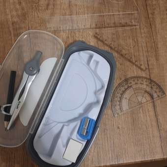 Набор чертёжный Erhaft пластик: отзыв пользователя Детский Мир