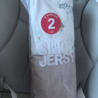 Простыня Mrs.Stretch Mr.Jersy 60 x 120 см на резинке, для круглой кровати 2 шт.: отзыв пользователя Детский Мир