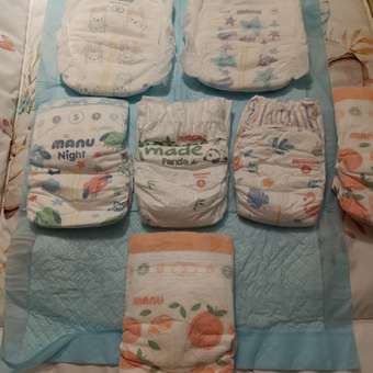 Подгузники MANU Premium S (4-8 кг) 24 шт.: отзыв пользователя ДетМир