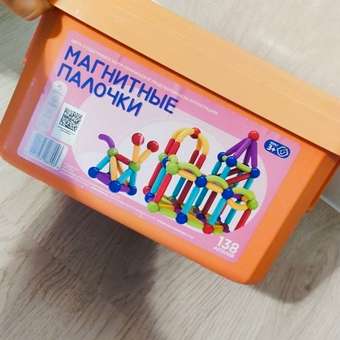 Конструктор Virlame Kids магнитный 138 дет.: отзыв пользователя Детский Мир