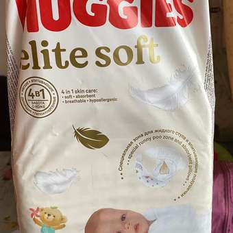 Подгузники Huggies Elite Soft для новорожденных 1 (3-5 кг) 50 шт.: отзыв пользователя Детский Мир