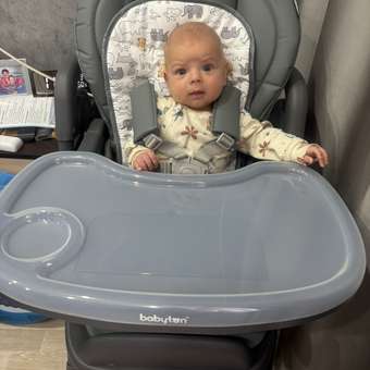 Стульчик для кормления Babyton Sweet Meals Grey серый: отзыв пользователя ДетМир