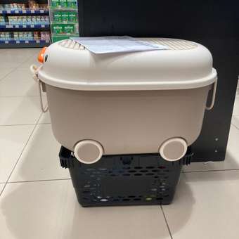 Ящик для хранения игрушек BabyGo серый: отзыв пользователя Детский Мир