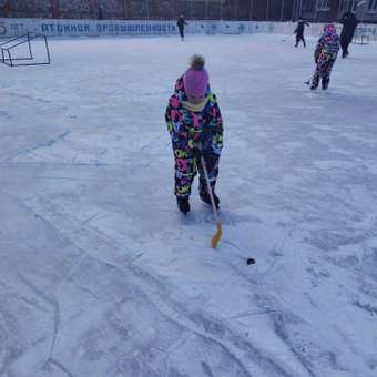 Набор для хоккея Задира Клюшка хоккейная детская 3 шт + шайбы 3 шт: отзыв пользователя Детский Мир