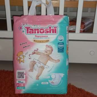 Подгузники Tanoshi S (3-6 кг) 72 шт.: отзыв пользователя ДетМир