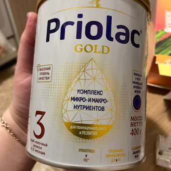 Смесь молочная сухая Priolac Gold 3 400г с 12месяцев: отзыв пользователя ДетМир