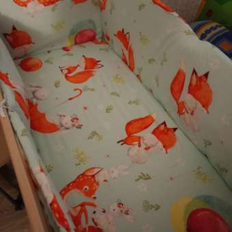 Бортики в кроватку Lemony kids Native голубой 4 части съемные чехлы: отзыв пользователя Детский Мир