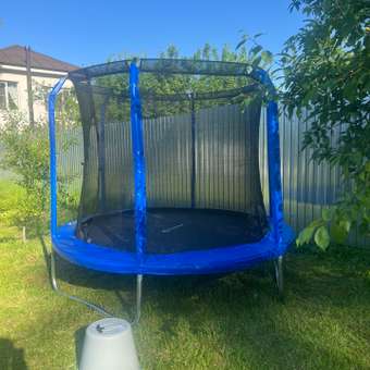 Батут каркасный Perfetto Sport с защитной сеткой 8ft диаметр 2,4 м синий: отзыв пользователя Детский Мир
