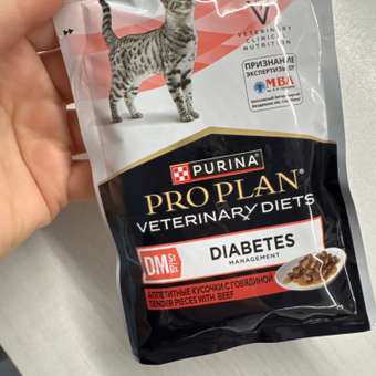 Корм влажный для кошек PRO PLAN VETERINARY DIETS  DM St/Ox Diabetes Management 85г с говядиной: отзыв пользователя. Зоомагазин Зоозавр