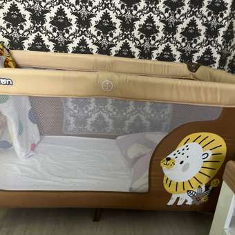 Манеж кровать Babyton Play Box коричневый: отзыв пользователя ДетМир