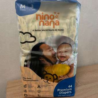 Подгузники Nino Nana M (6-10 кг) 44 шт.: отзыв пользователя Детский Мир