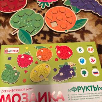 Игрушка Alatoys пазл Фрукты: отзыв пользователя ДетМир