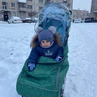 Санки-коляска NiKA kids Наши детки с колесами, с ручкой: отзыв пользователя ДетМир