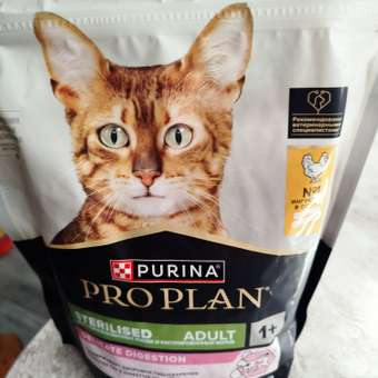 Корм сухой для кошек PRO PLAN DELICATE DIGESTION 400г с курицей для стерилизованных: отзыв пользователя. Зоомагазин Зоозавр