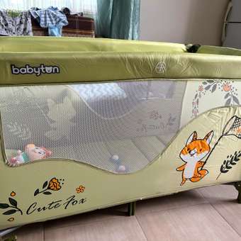 Манеж Babyton Play box Green: отзыв пользователя ДетМир