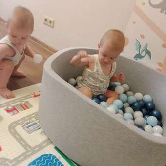 Сухой бассейн Boobo.kids 3см_85*30 серый: отзыв пользователя Детский Мир