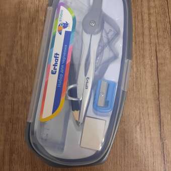 Набор чертёжный Erhaft пластик: отзыв пользователя Детский Мир