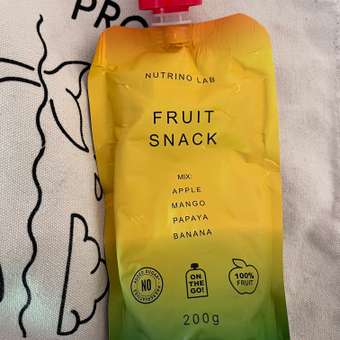 Пюре Nutrino Lab Яблоко манго папайя банан с 3 лет 200 г: отзыв пользователя Детский Мир