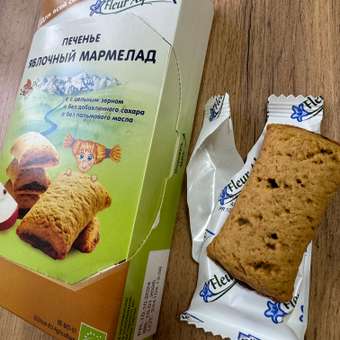 Печенье Fleur Alpine яблочный мармелад 132г с 3лет: отзыв пользователя Детский Мир