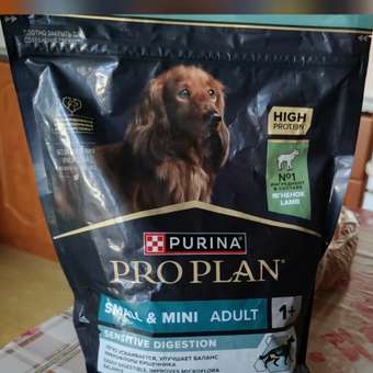 Корм для собак PRO PLAN мелких и миниатюрных пород с чувствительным пищеварением ягненок с рисом 700г: отзыв пользователя. Зоомагазин Зоозавр