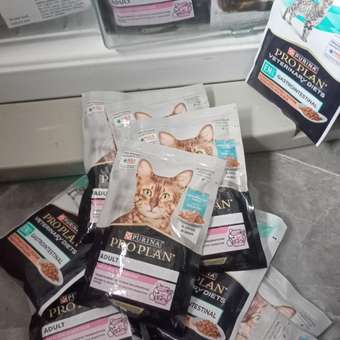 Корм влажный для кошек PRO PLAN DELICATE DIGESTION 85г с океанической рыбой в соусе: отзыв пользователя. Зоомагазин Зоозавр