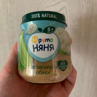 Пюре ФрутоНяня Цветная капуста-кабачок с 5 мес 110 г: отзыв пользователя ДетМир