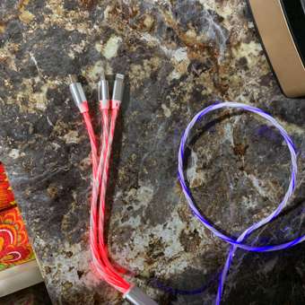 Кабель для быстрой зарядки Attivio 3в1 Светодиодный: отзыв пользователя Детский Мир