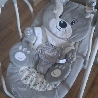 Качели Indigo TEDDY серый: отзыв пользователя Детский Мир