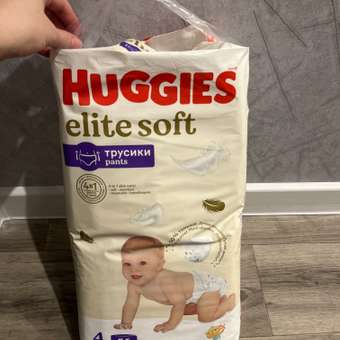Трусики Huggies Elite Soft 4 (9-14 кг) 56 шт.: отзыв пользователя ДетМир