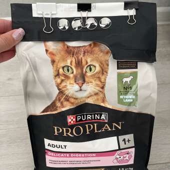 Корм сухой для кошек PRO PLAN DELICATE DIGESTION 1.5 кг с ягненком: отзыв пользователя. Зоомагазин Зоозавр