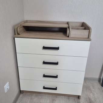 Пеленальный комод aton baby furniture Marvin дуб крафт серый белый: отзыв пользователя Детский Мир