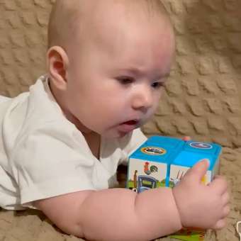 Игрушка УМка кубики Синий трактор: отзыв пользователя Детский Мир