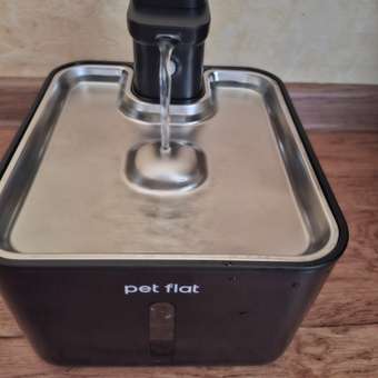 Поилка-фонтан автоматическая Pet Flat Беспроводная, с датчиком движения: отзыв пользователя. Зоомагазин Зоозавр