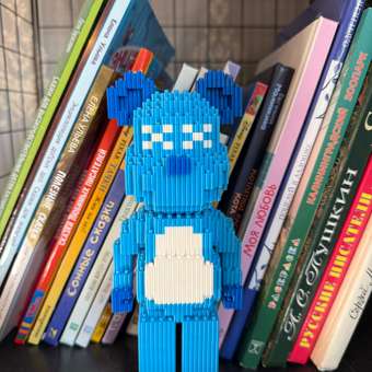 Конструктор Yofun Медведь синий 568 дет.: отзыв пользователя Детский Мир