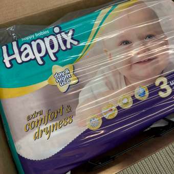 Подгузники HAPPIX Super Dry ультратонкие 3 (4-9 кг) 40 шт.: отзыв пользователя Детский Мир
