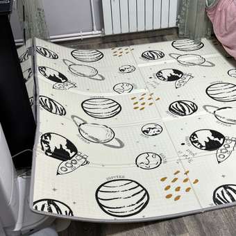 Детский коврик MIKMEL складной развивающий двусторонний 180х200 см: отзыв пользователя Детский Мир