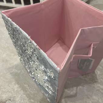 Корзина FUTURINO Home с пайетками: отзыв пользователя Детский Мир