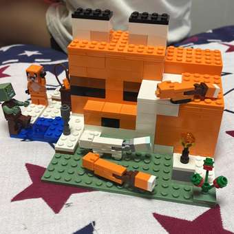 Конструктор LEGO Minecraft Лисья хижина 193 дет.: отзыв пользователя ДетМир