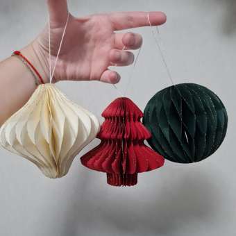 Набор ёлочных украшений FUTURINO Home 3 шт.: отзыв пользователя Детский Мир