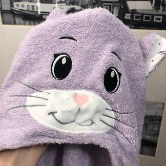 Полотенце BabyBunny с капюшоном Кошечка М: отзыв пользователя Детский Мир