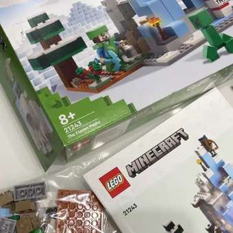 Конструктор LEGO Minecraft Ледяные вершины 304 дет.: отзыв пользователя ДетМир