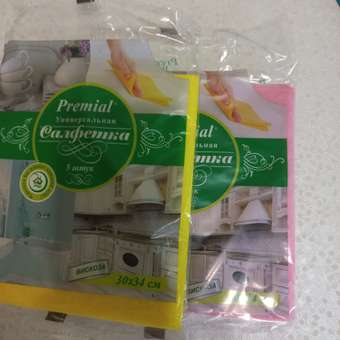 Салфетки универсальные PREMIAL 30*34 5шт: отзыв пользователя магазина низких цен ЕЩЁ